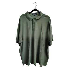 Vintage Polo By Ralph Lauren Men's Dark Green 3XB Big Short‎ Sleeve Polo Shirt